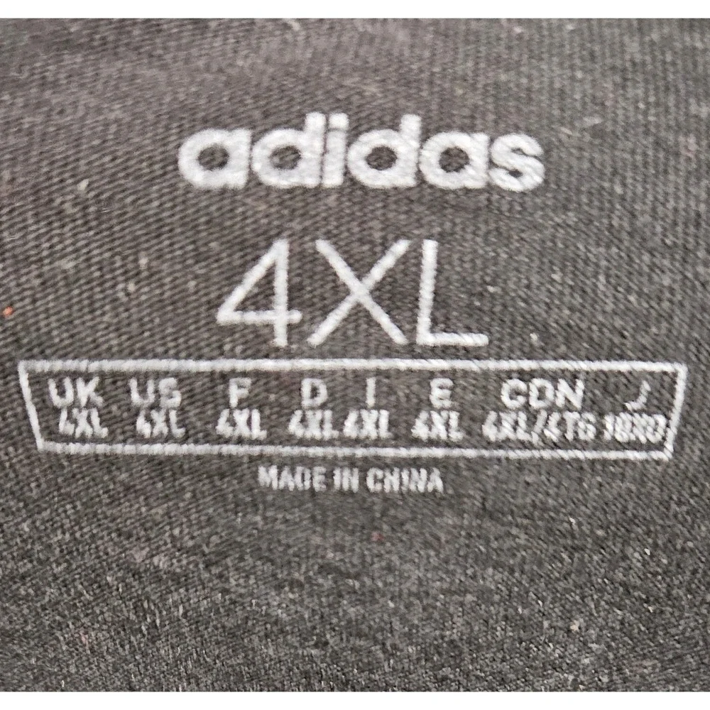 Adidas Mens 4XL Black Badge of Sport Shirt Logo Graphic T-Shirt GD5893